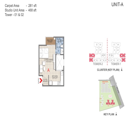 floorplans & masterplan of Sattva Songbird