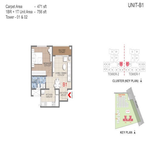 floorplans & masterplan of Sattva Songbird