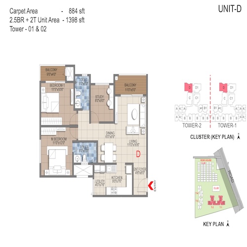 floorplans & masterplan of Sattva Songbird