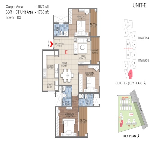 floorplans & masterplan of Sattva Songbird