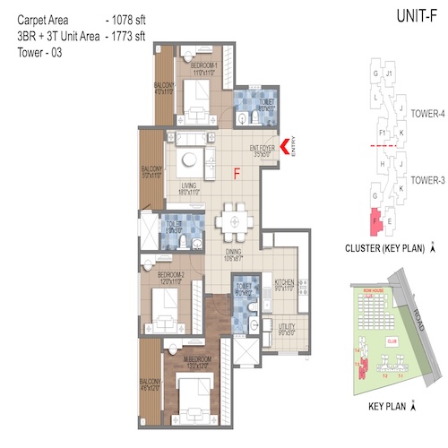 floorplans & masterplan of Sattva Songbird