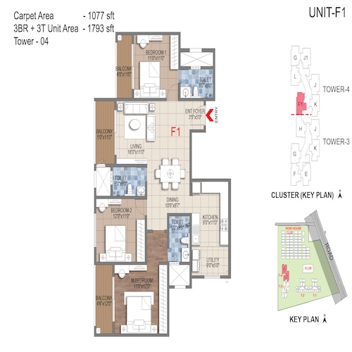 floorplans & masterplan of Sattva Songbird