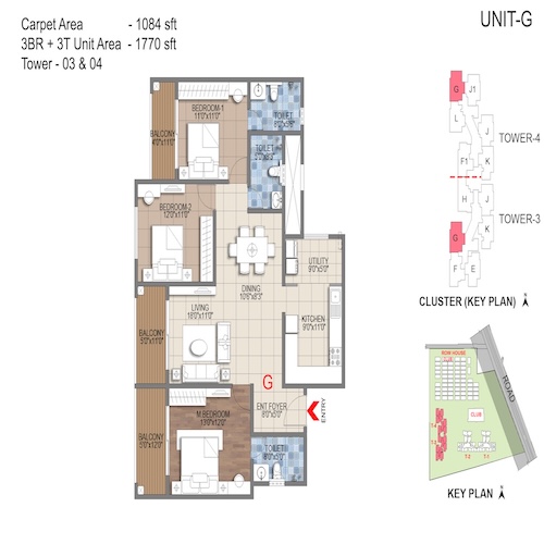 floorplans & masterplan of Sattva Songbird