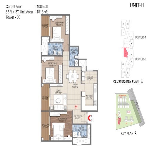 floorplans & masterplan of Sattva Songbird