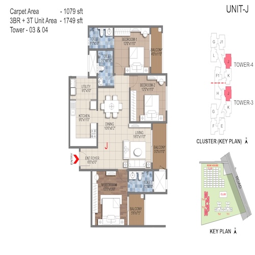 floorplans & masterplan of Sattva Songbird