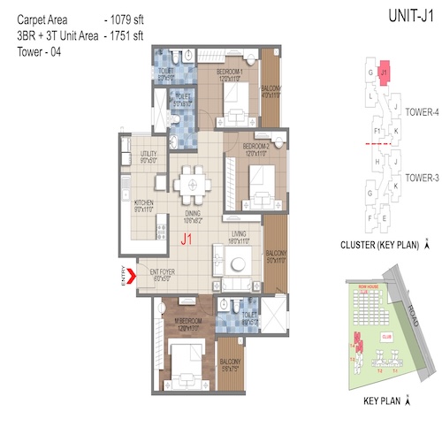 floorplans & masterplan of Sattva Songbird