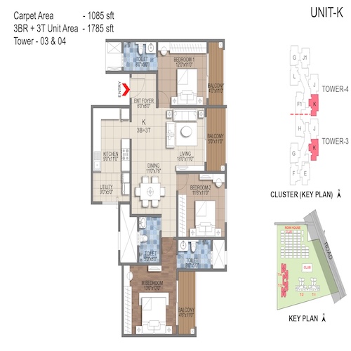 floorplans & masterplan of Sattva Songbird