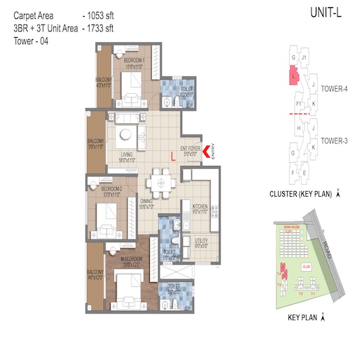 floorplans & masterplan of Sattva Songbird