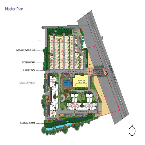 floorplans & masterplan of Sattva Songbird